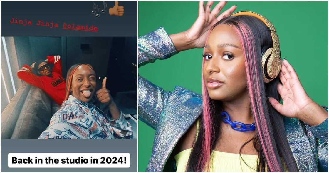 Cuppy and Olamide Cuppy and Olamide