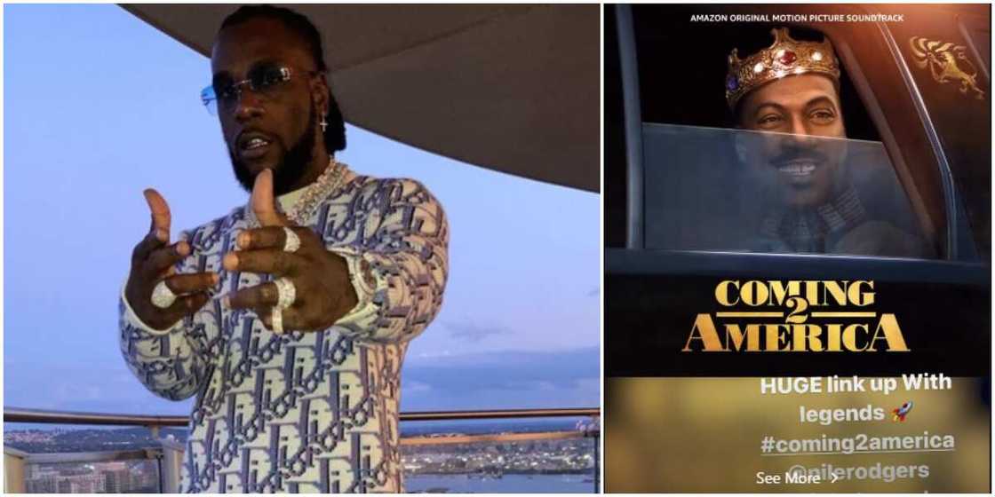 Coming 2 America: Burna Boy links up with John Legend and Nile Rodgers on sountrack Coming 2 America: Burna Boy links up with John Legend and Nile Rodgers on sountrack
