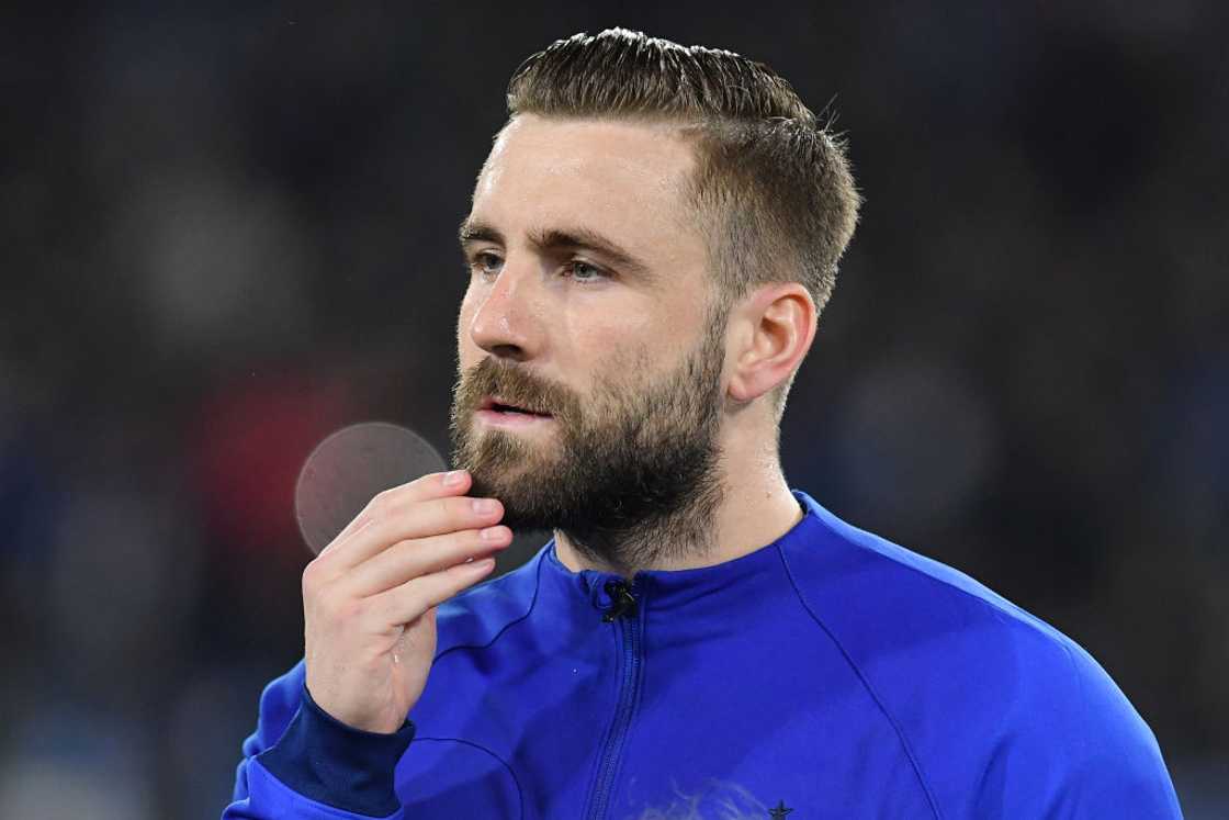 Luke Shaw during the European Championship qualification 2024 match Italy-England Luke Shaw during the European Championship qualification 2024 match Italy-England