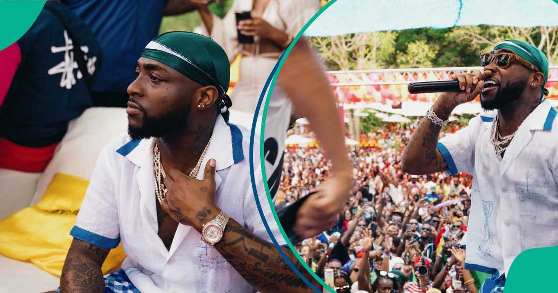 Davido appreciates his Trinidad fans after his performance.