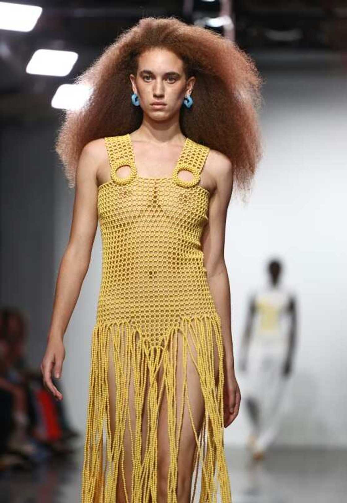 A Feben creation on the London catwalk on Saturday