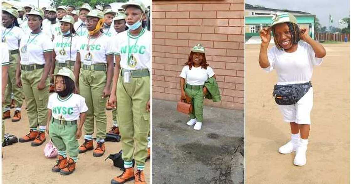 Corps member, short stature Corps member, short stature