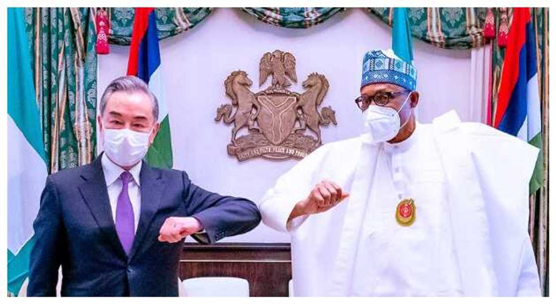 Buhari receives China's foreign minister in Abuja Buhari receives China's foreign minister in Abuja