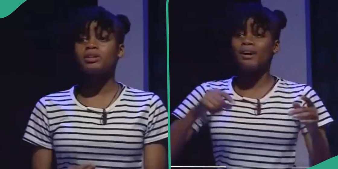 Nigerian girl answers mathematics questions with speed. Nigerian girl answers mathematics questions with speed.
