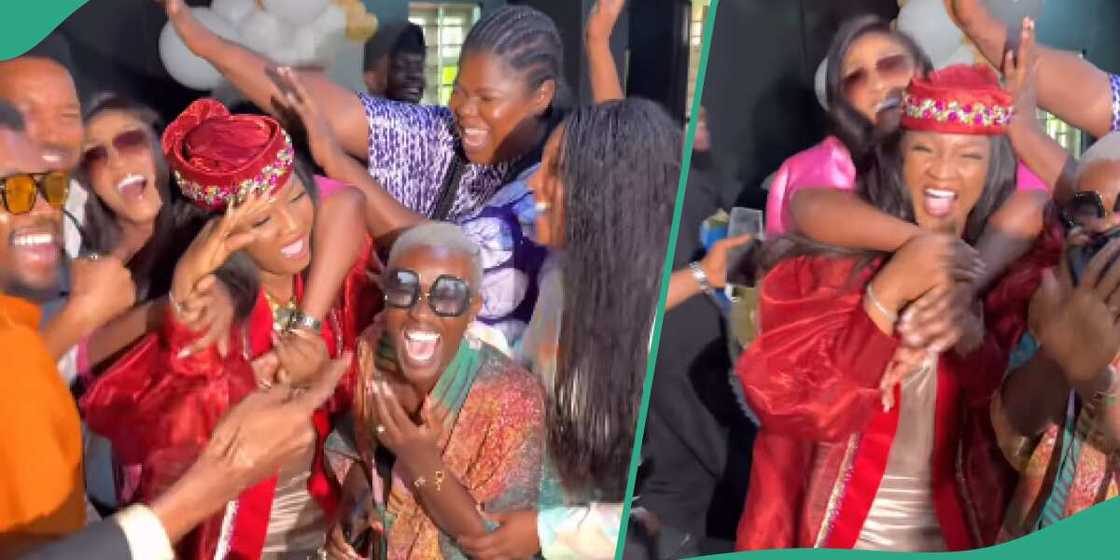 Omotola Jalade-Ekeinde and her friends on her 46th birthday. Omotola Jalade-Ekeinde and her friends on her 46th birthday.