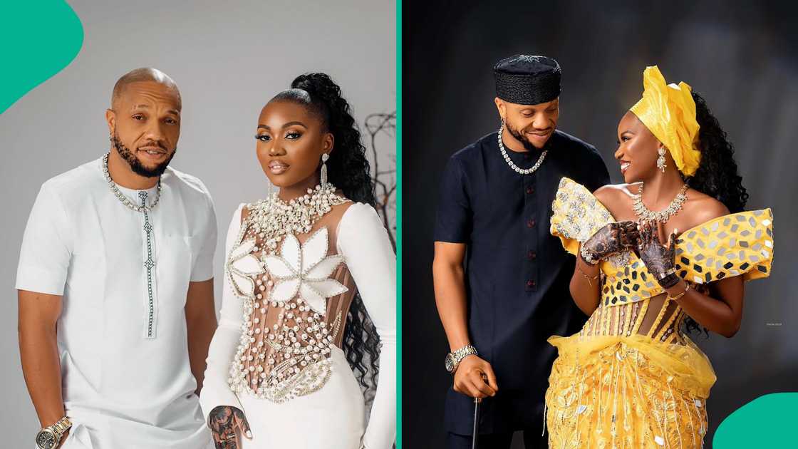 Nigerian actor Charles Okocha and wife Nigerian actor Charles Okocha and wife