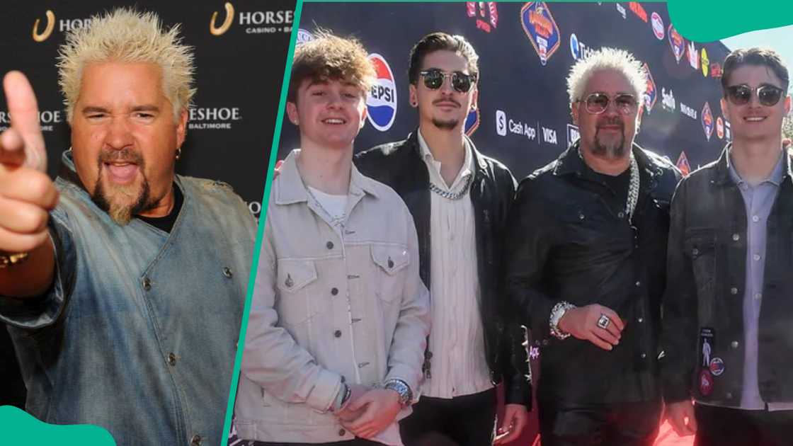 Guy Fieri with his sons and nephew ahead of Super Bowl Guy Fieri with his sons and nephew ahead of Super Bowl