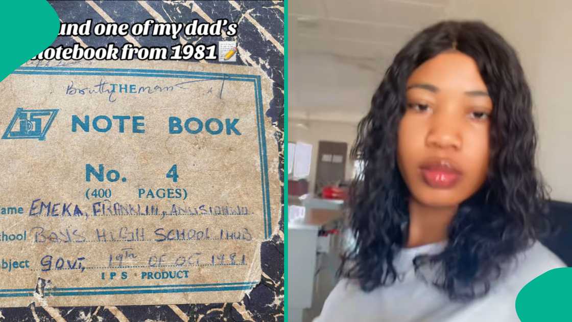 Lady in disbelief after finding her dad's 1981 market list.