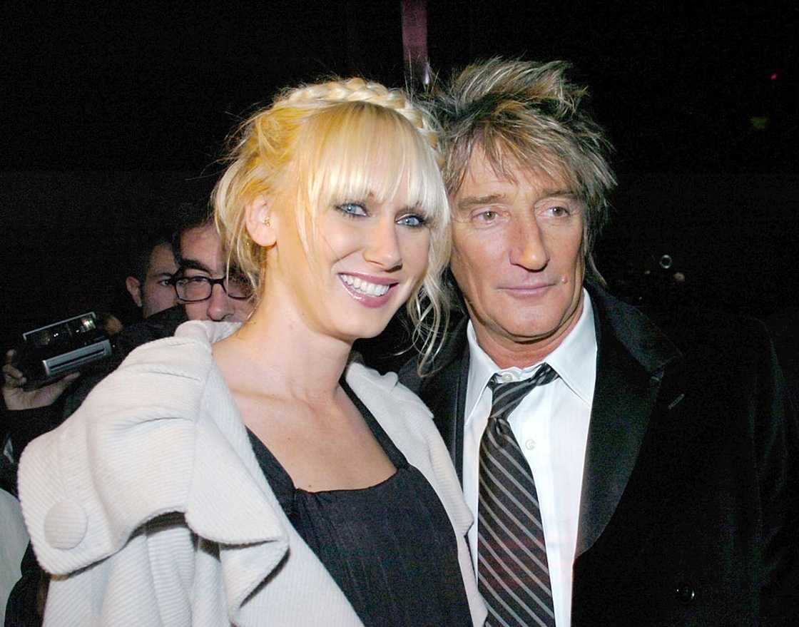 Kimberly Stewart and her father, Stewart, arrive at an event