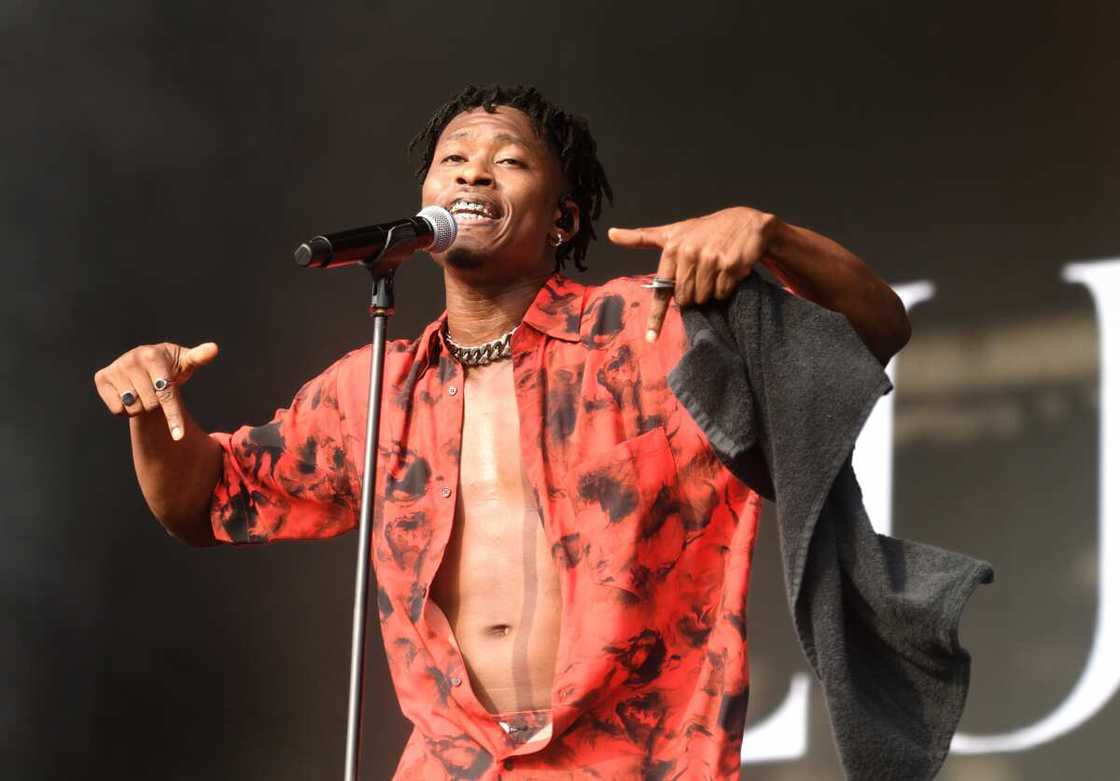 Lucky Daye performs on the main stage at All Points East Festival at Victoria Park in London, England