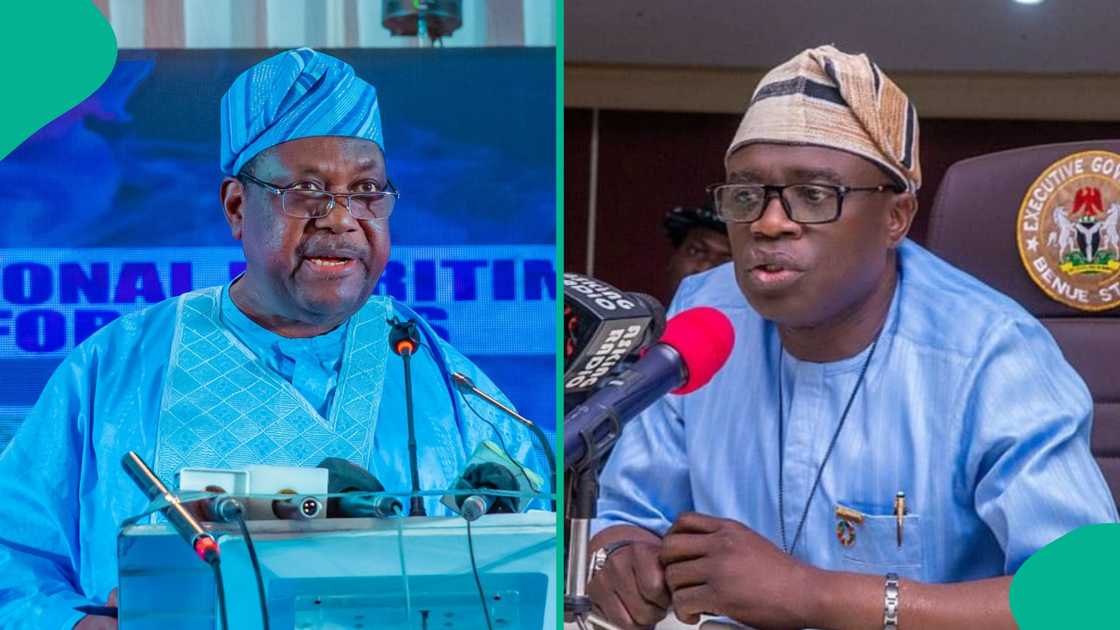 Gwamna Hyancith Aliya da George Akume Gwamna Hyancith Aliya da George Akume