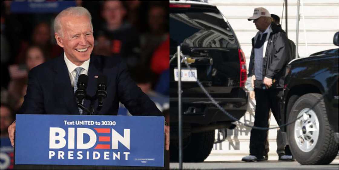 Donald Trump was spotted doing while Joe Biden was declared US president-elect Donald Trump was spotted doing while Joe Biden was declared US president-elect