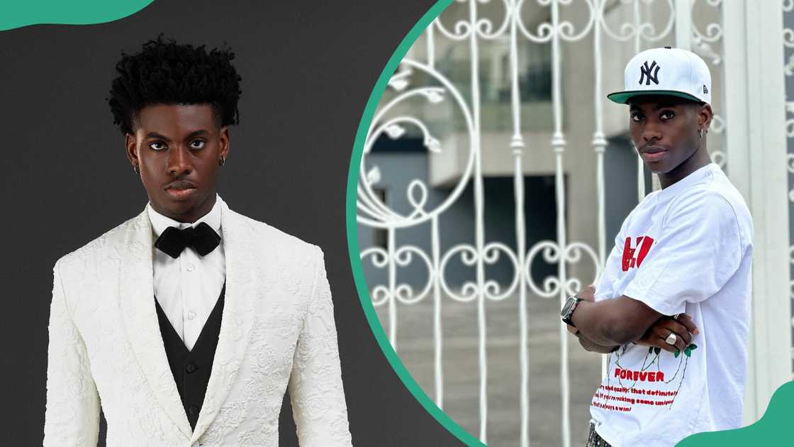 Koyin from BBNaija in a photo shoot and posing for a photo outside the gate. Koyin from BBNaija in a photo shoot and posing for a photo outside the gate.