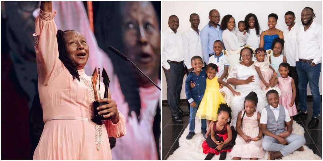 Patience Ozokwo bags Industry Merit Award category of the 2023 Africa Magic Viewers Choice Award (AMVCA9), Patience Ozokwo and family Patience Ozokwo bags Industry Merit Award category of the 2023 Africa Magic Viewers Choice Award (AMVCA9), Patience Ozokwo and family