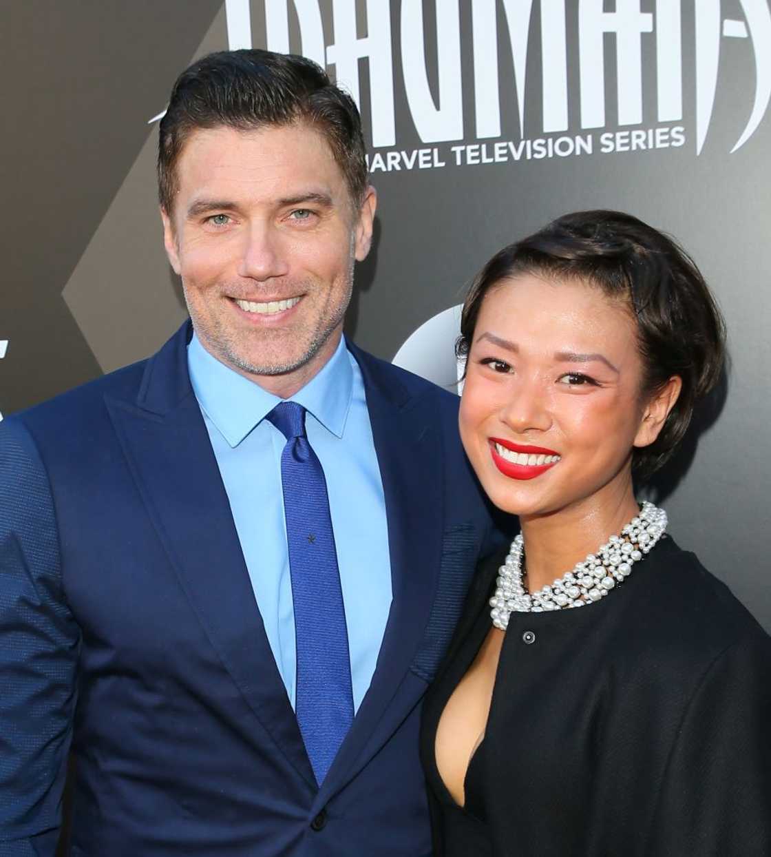 Actor Anson Mount and Darah Trang at the premiere of ABC and Marvel's "Inhumans"