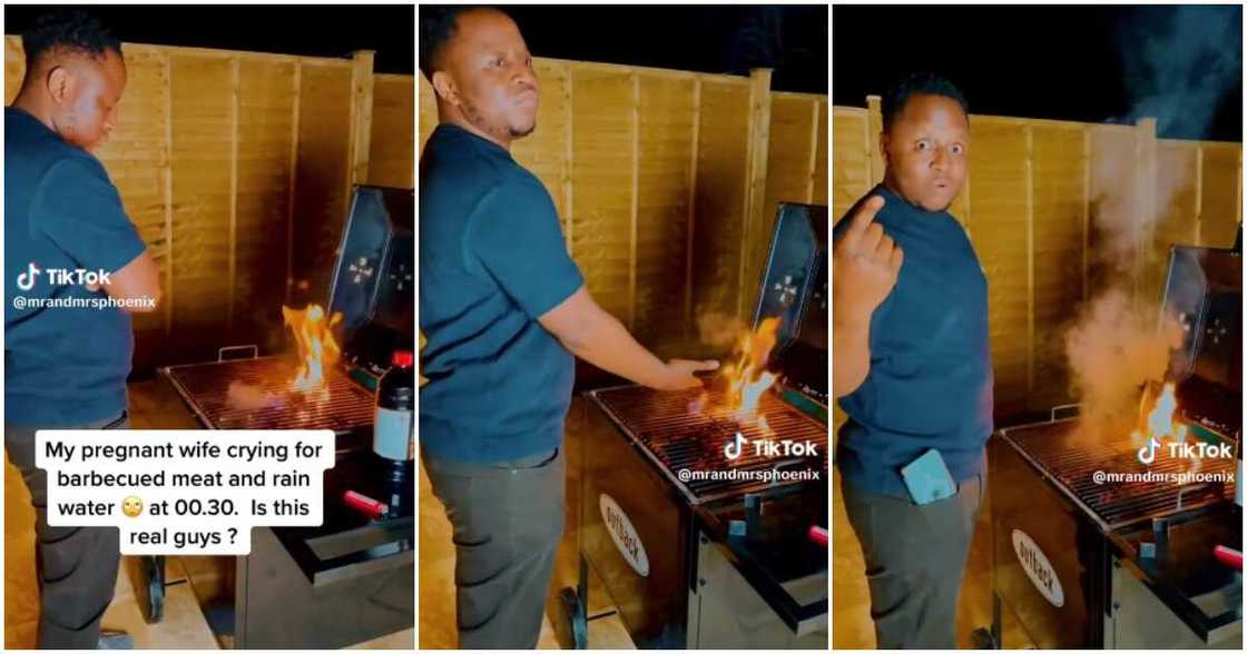 Pregnancy craving, wife, barbecue meat, rain water Pregnancy craving, wife, barbecue meat, rain water