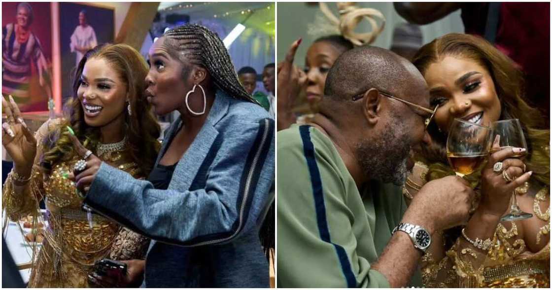 Actress Iyabo Ojo with Paulo and Tiwa Savage Actress Iyabo Ojo with Paulo and Tiwa Savage