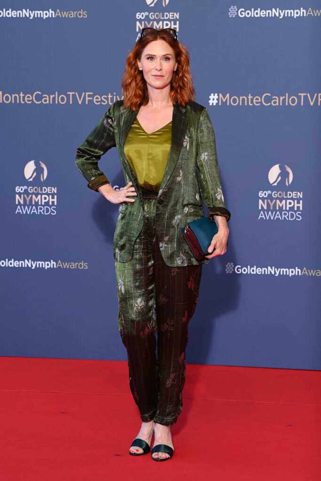 Audrey Fleurot arrive à la cérémonie de clôture du 60e Festival de Télévision de Monte-Carlo le 22 juin 2021 à Monte-Carlo, Monaco. (Photo de Pascal Le Segretain)