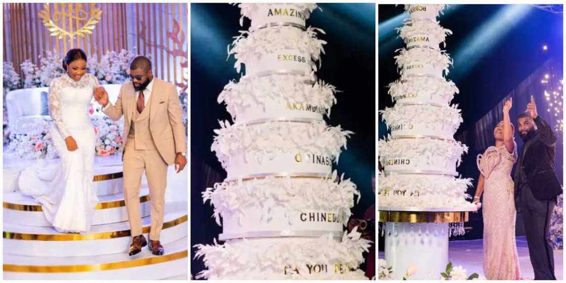 Mercy Chinwo's wedding cake