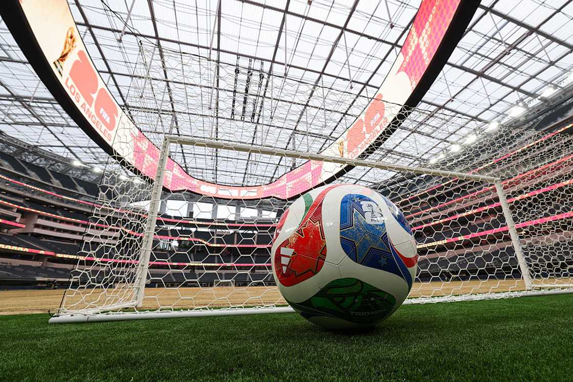 A view of a ball at SoFi Stadium