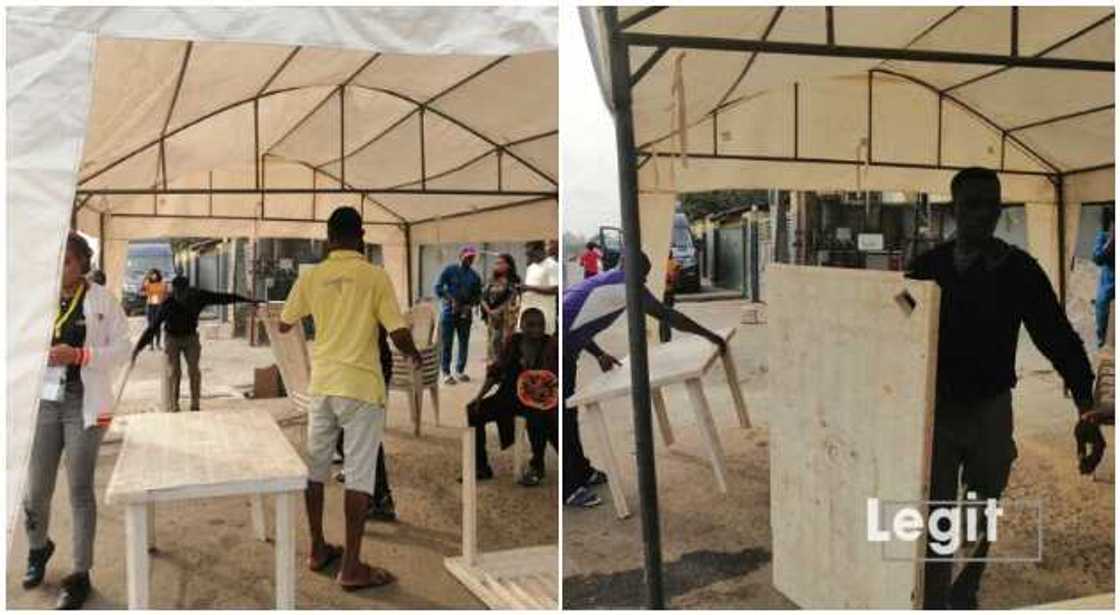 Tinubu's polling unit Tinubu's polling unit