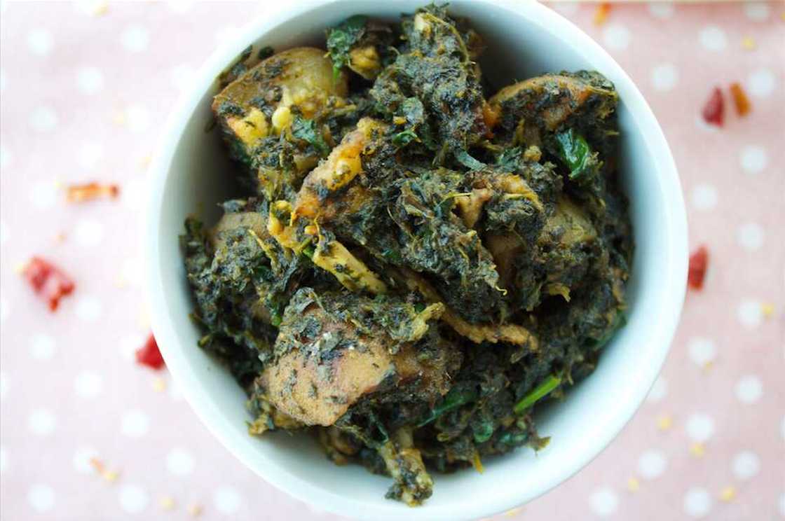 vegetable soup with ugu and waterleaf vegetable soup with ugu and waterleaf