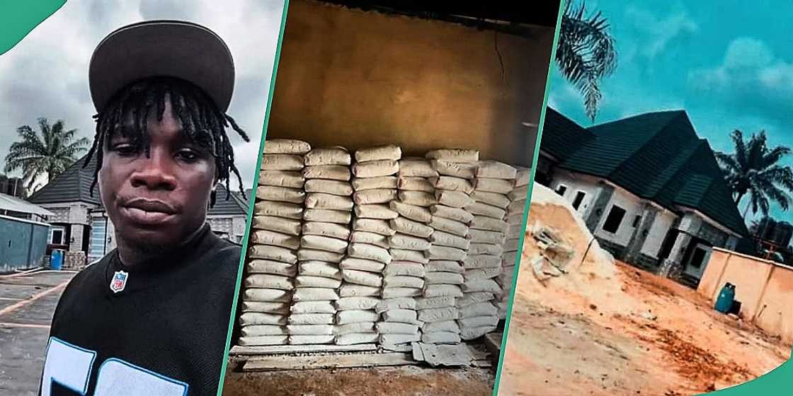 Nigerian man shows off fine house he built Nigerian man shows off fine house he built