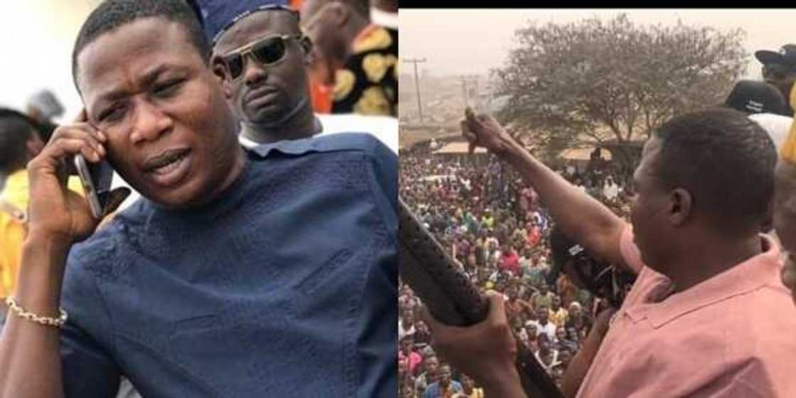 Sunday Igboho: Reactions as Yoruba activist, supporters storm Igangan Sunday Igboho: Reactions as Yoruba activist, supporters storm Igangan