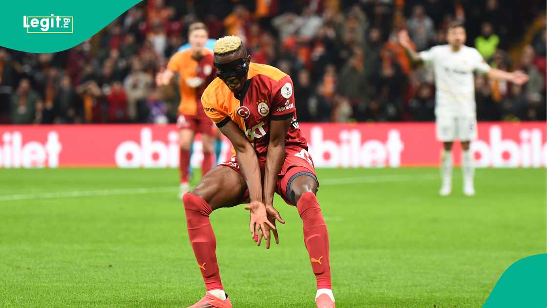 Victor Osimhen in action for Galatasaray against Eyuspor