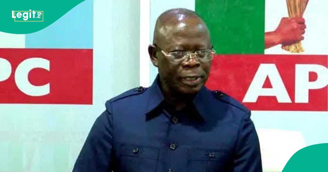 Adams Oshiomhole. Adams Oshiomhole.