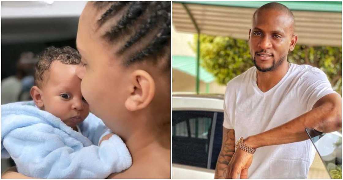 Omashola's son clocks 2 months Omashola's son clocks 2 months