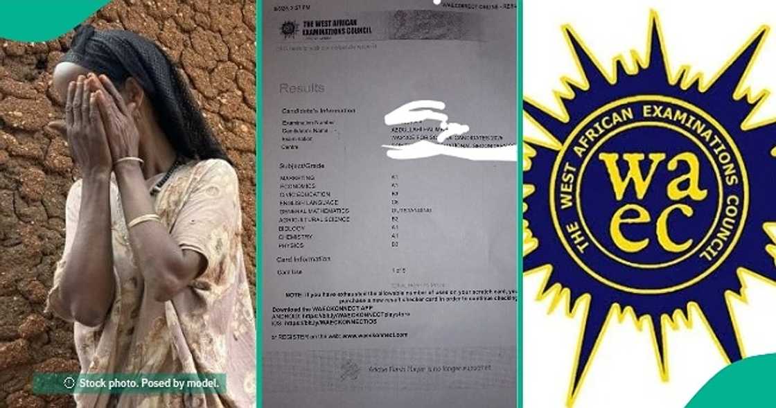Nigerians react to WAEC 2025 results of Nigerian girl Halima who's from a poor background.