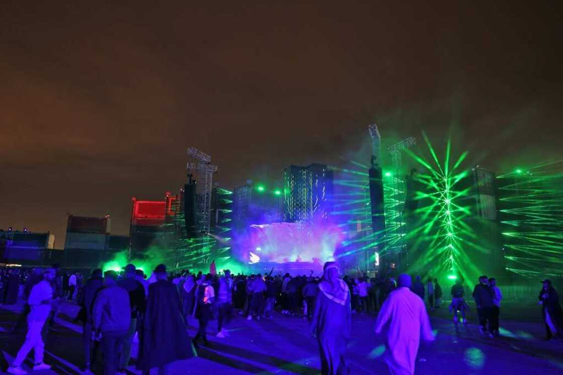 In this file photo from 2021, people attend the Soundstorm music festival, organised by MDLBeast, on the outskirts of Riyadh In this file photo from 2021, people attend the Soundstorm music festival, organised by MDLBeast, on the outskirts of Riyadh