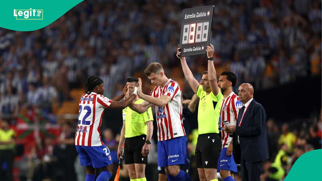 Ademola Lookman, Alexander Sorloth, Atletico Madrid, Copa del Rey final, Spain.