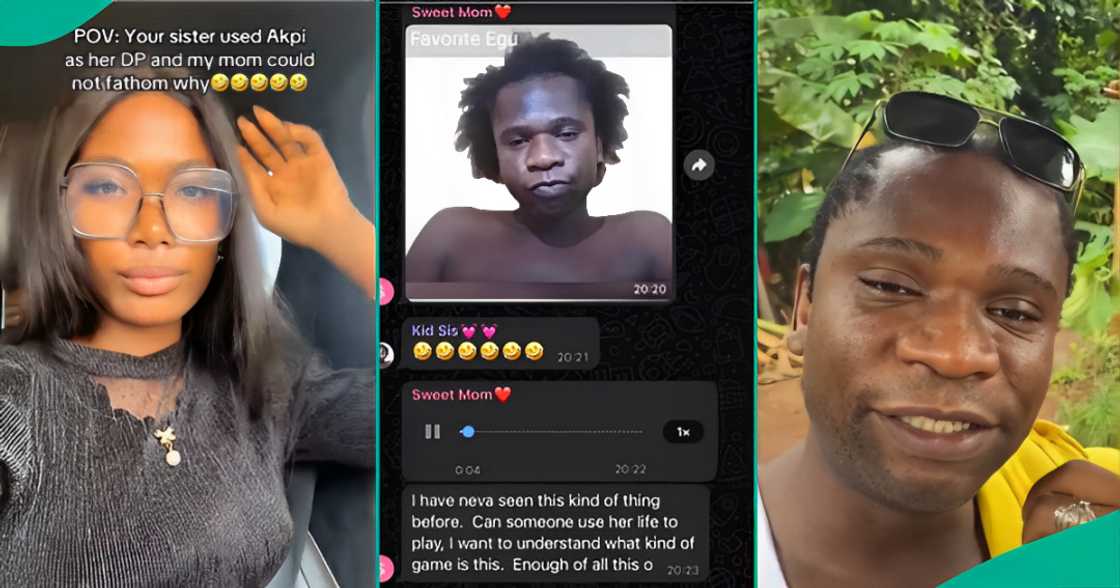 Nigerian Mum Fumes as Daughter Uses Speed Darlington’s Photo as WhatsApp DP, Reports Her to Siblings