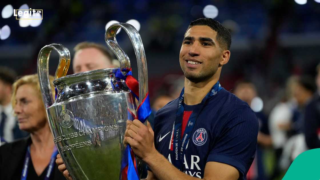 Achraf Hakimi, PSG, Inter Milan, UEFA Champions League, Germany. Achraf Hakimi, PSG, Inter Milan, UEFA Champions League, Germany.