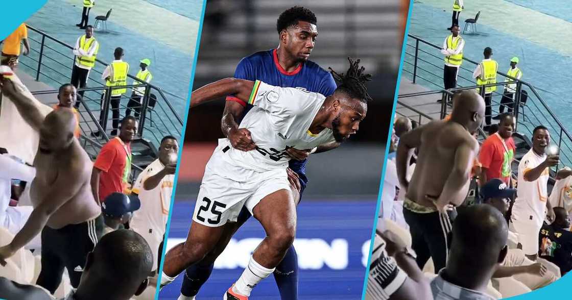 Black Stars supporter after the Ghana versus Cape Verde game Black Stars supporter after the Ghana versus Cape Verde game