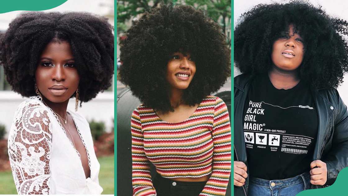 Woolly kinky hairstyles