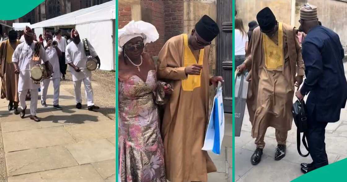 Nigerian student in Cambridge celebrated his graduation with traditional band Nigerian student in Cambridge celebrated his graduation with traditional band