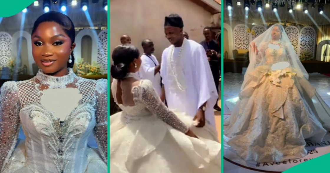 Bride's brother overjoyed after seeing his sister on her wedding day.