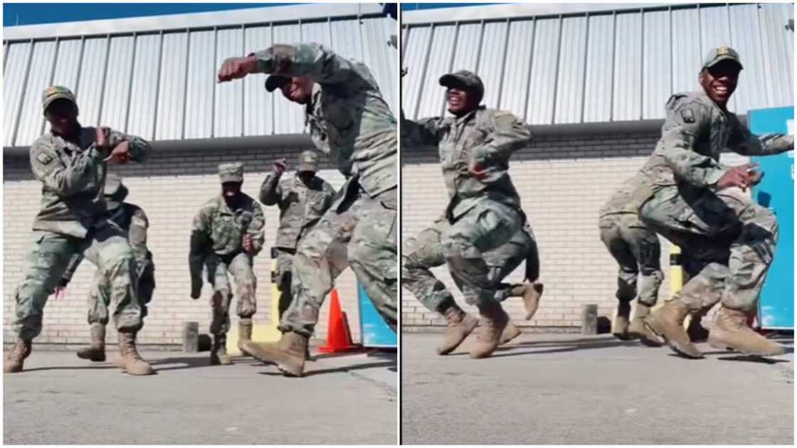 Many people thanked the soldiers for their service. Many people thanked the soldiers for their service.