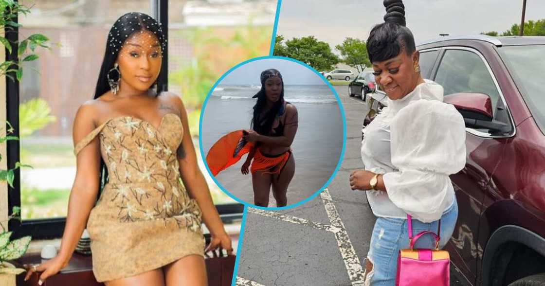 Photos of Efia Odo and her mum.