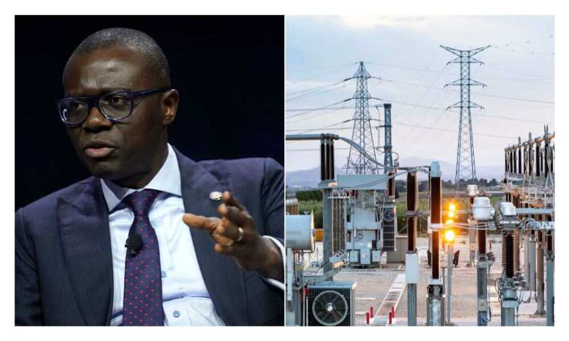 Lagos, Buildings, High tension wires Lagos, Buildings, High tension wires