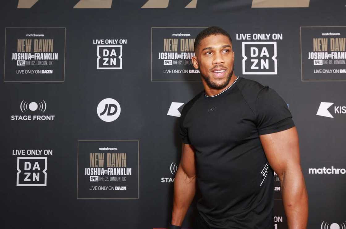 Anthony Joshua attends the launch party for the upcoming Anthony Joshua vs Jermaine Franklin fight at Battersea Power Station in London Anthony Joshua attends the launch party for the upcoming Anthony Joshua vs Jermaine Franklin fight at Battersea Power Station in London