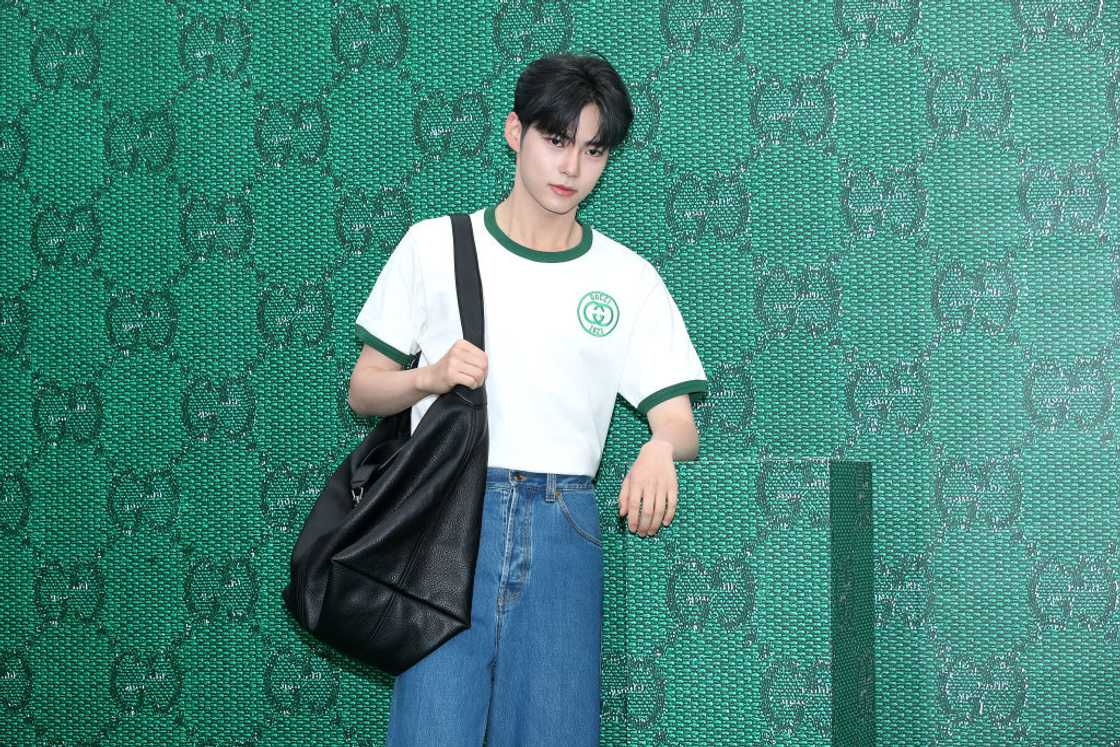 Zerobaseone leader, Sung Han-Bin at Gucci Osteria in Seoul, South Korea. Zerobaseone leader, Sung Han-Bin at Gucci Osteria in Seoul, South Korea.