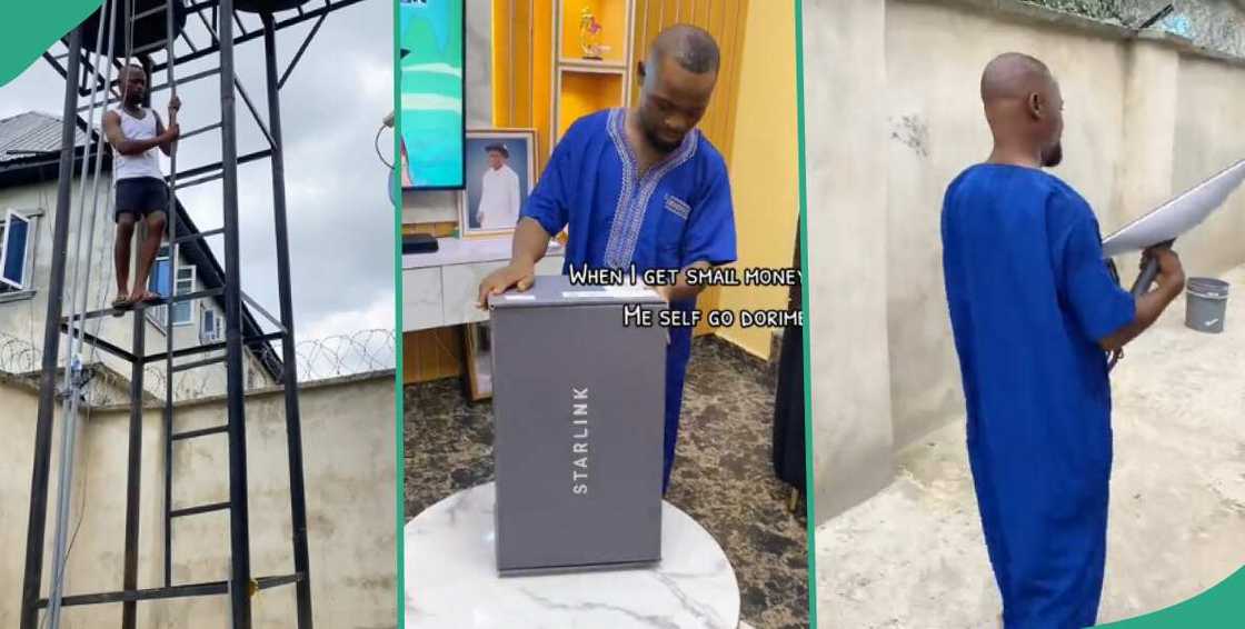 Nigerian man rejoices after buying Elon Musk's Starlink network, ditches Airtel, MTN and GLO Nigerian man rejoices after buying Elon Musk's Starlink network, ditches Airtel, MTN and GLO
