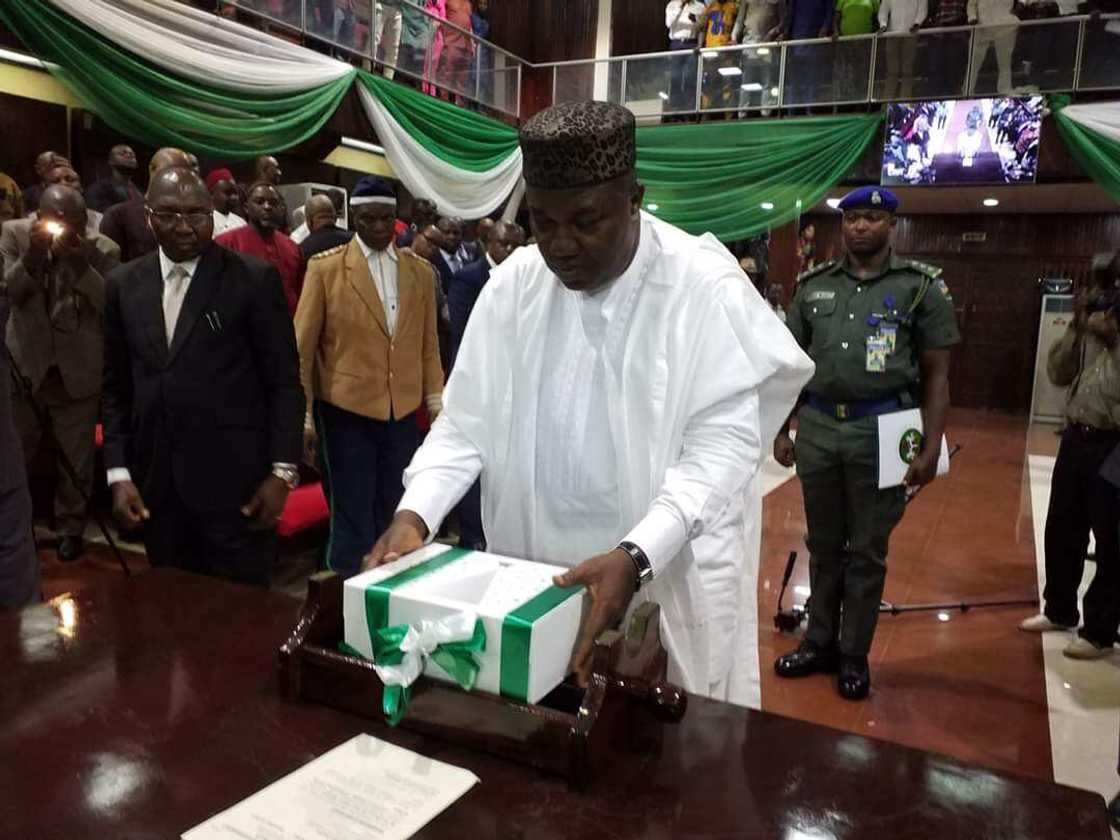 Gov Ugwuanyi presents N169.56 billion 2020 budget proposal Gov Ugwuanyi presents N169.56 billion 2020 budget proposal