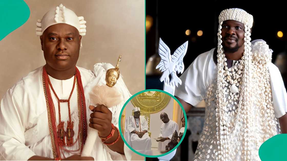 Video showing Baba Ijesha and wife at Ooni of Ife's palace surfaces on social media.