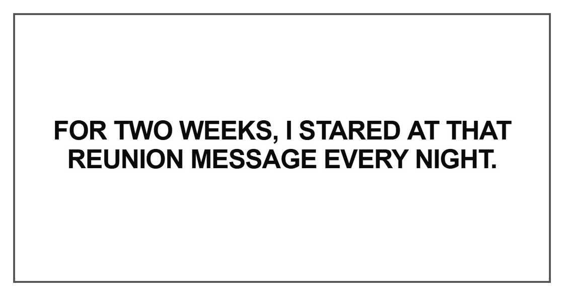 For two weeks