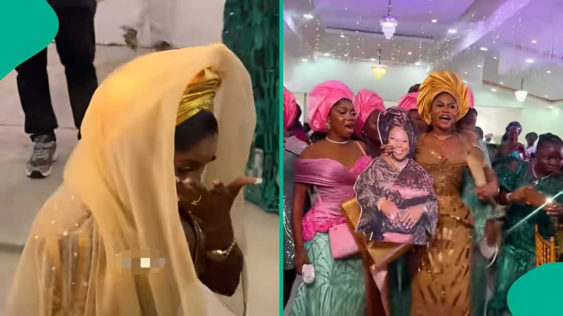 Bride keeps late mother close in emotional wedding moment